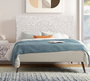 GINER Y COLOMER Cabecero o Panel Decorativo Entallado a Mano 166 cm Ancho, Blanco Envejecido, MDF, para Pared